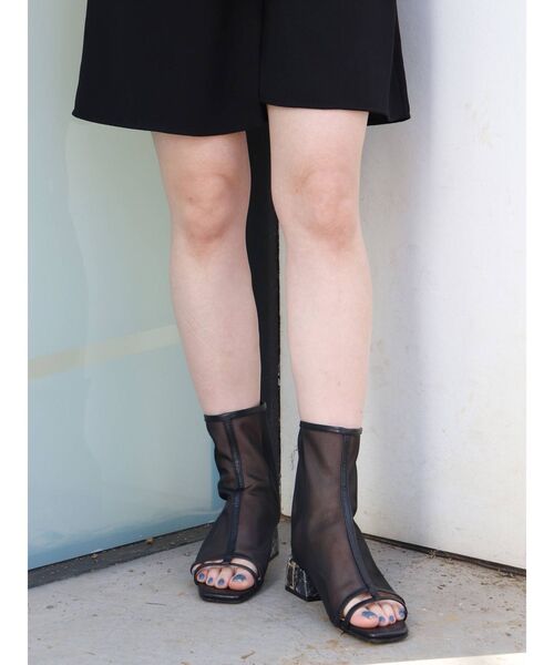 MURUA（ムルーア）の「シアーブーツ（ブーツ・レディース・ブラック/アイボリー・35/36/37）」の20枚目の写真