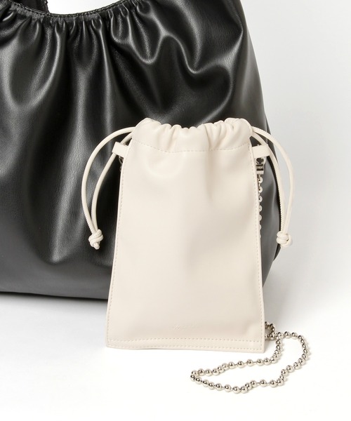 Heather（ヘザー）の「フォンバッグ付きトート　261071（トートバッグ・レディース・ホワイト×ブラック/ブラック×ホワイト/ブラック×グリーン・ONE SIZE）」の17枚目の写真