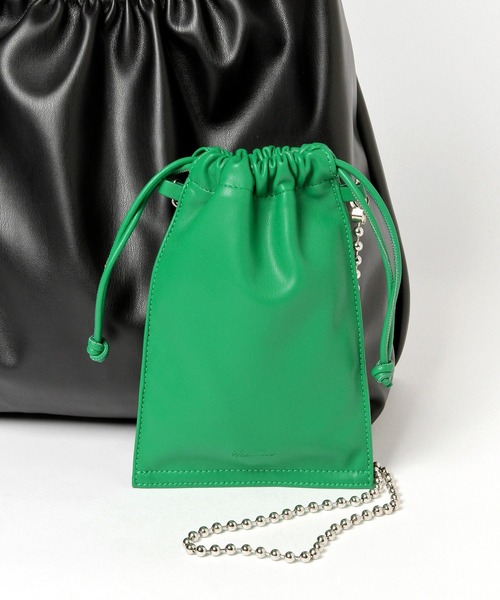 Heather（ヘザー）の「フォンバッグ付きトート　261071（トートバッグ・レディース・ホワイト×ブラック/ブラック×ホワイト/ブラック×グリーン・ONE SIZE）」の13枚目の写真