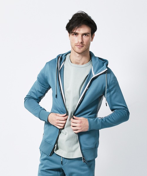 junhashimoto（ジュンハシモト）の「CU10 COMBINAYTION ZI（パーカー・メンズ・ブラック/ネイビー/グレー系・4/3/5/2）」の3枚目の写真