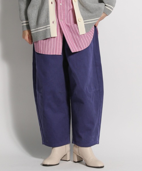 niko and...(ニコアンド)の「膝タックコクーンパンツ(その他パンツ・レディース・パープル/ブラウン/カーキ/アイボリー・MEDIUM/LARGE)」の9枚目の写真