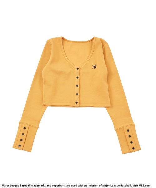 BACK TO THE FIELD（バック トゥー ザ フィールド）の「【MLB】ワンポイントロゴちびカーディガン（カーディガン/ボレロ・レディース・ホワイト/ブラック/イエロー・FREE）」の8枚目の写真