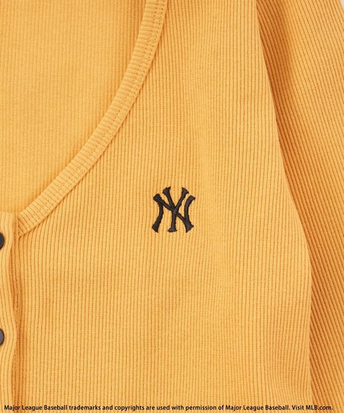 BACK TO THE FIELD（バック トゥー ザ フィールド）の「【MLB】ワンポイントロゴちびカーディガン（カーディガン/ボレロ・レディース・ホワイト/ブラック/イエロー・FREE）」の9枚目の写真