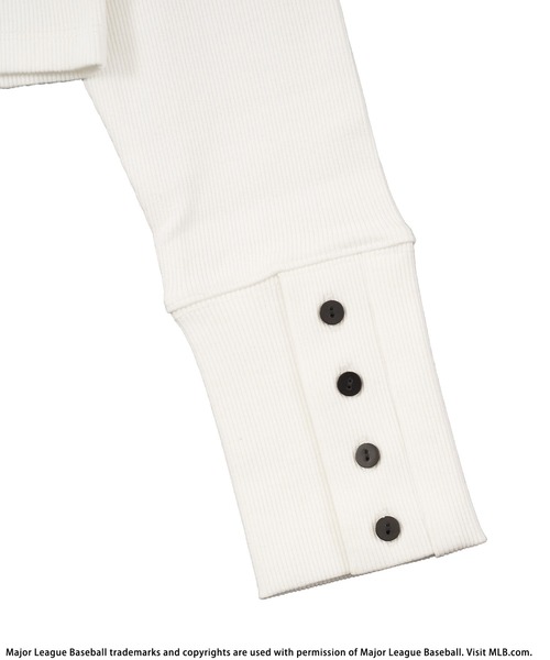 BACK TO THE FIELD（バック トゥー ザ フィールド）の「【MLB】ワンポイントロゴちびカーディガン（カーディガン/ボレロ・レディース・ホワイト/ブラック/イエロー・FREE）」の12枚目の写真