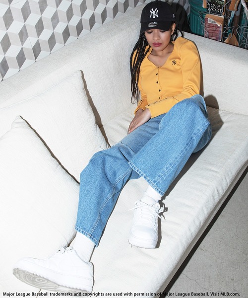 BACK TO THE FIELD（バック トゥー ザ フィールド）の「【MLB】ワンポイントロゴちびカーディガン（カーディガン/ボレロ・レディース・ホワイト/ブラック/イエロー・FREE）」の5枚目の写真