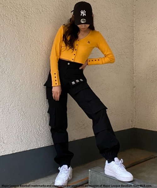 BACK TO THE FIELD（バック トゥー ザ フィールド）の「【MLB】ワンポイントロゴちびカーディガン（カーディガン/ボレロ・レディース・ホワイト/ブラック/イエロー・FREE）」の16枚目の写真