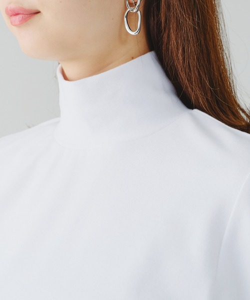 acro（アクロ）の「ハイネック起毛カットソー/AC1289（Tシャツ/カットソー・レディース・ホワイト/ブラック/オレンジ/ブルー・ﾌﾘ-）」の16枚目の写真