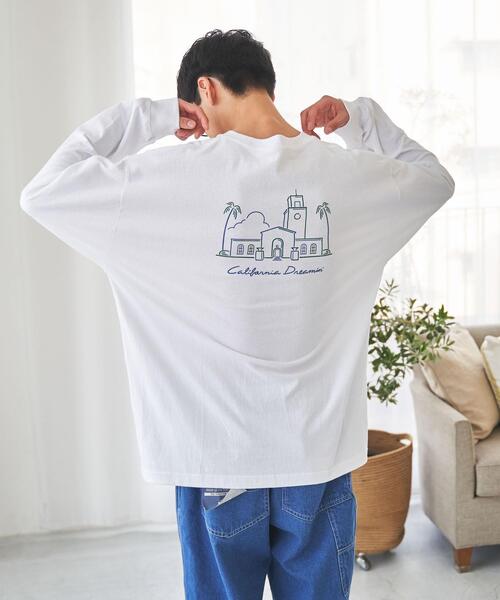 coen（コーエン）の「【メンズ】Ryo KaneyasuイラストプリントロングスリーブTシャツ（Tシャツ/カットソー・メンズ・ホワイト/ベージュ/ライトピンク・SMALL/MEDIUM/LARGE/X-LARGE）」の6枚目の写真