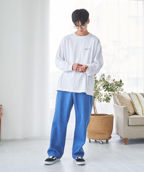 coen（コーエン）の「【メンズ】Ryo KaneyasuイラストプリントロングスリーブTシャツ（Tシャツ/カットソー・メンズ・ホワイト/ベージュ/ライトピンク・SMALL/MEDIUM/LARGE/X-LARGE）」の7枚目の写真