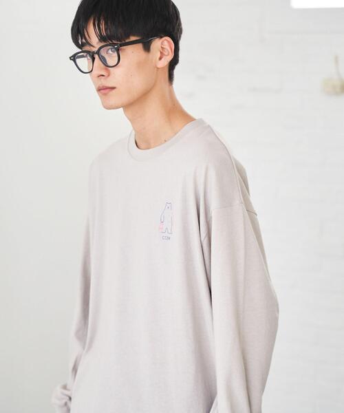 coen（コーエン）の「【メンズ】Ryo KaneyasuイラストプリントロングスリーブTシャツ（Tシャツ/カットソー・メンズ・ホワイト/ベージュ/ライトピンク・SMALL/MEDIUM/LARGE/X-LARGE）」の8枚目の写真