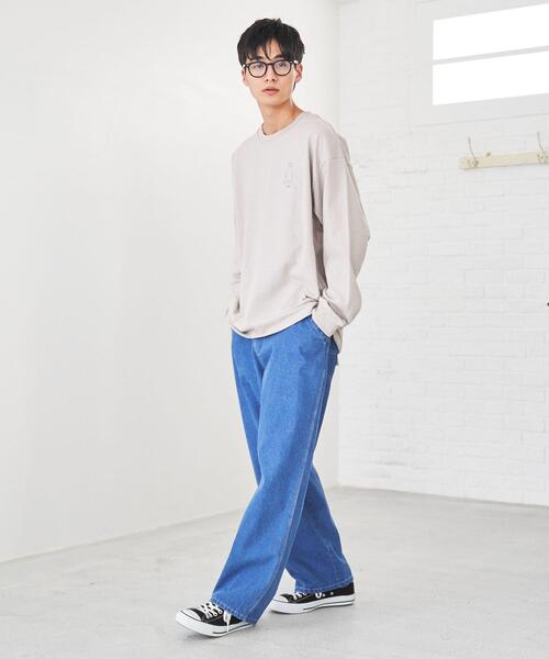 coen（コーエン）の「【メンズ】Ryo KaneyasuイラストプリントロングスリーブTシャツ（Tシャツ/カットソー・メンズ・ホワイト/ベージュ/ライトピンク・SMALL/MEDIUM/LARGE/X-LARGE）」の11枚目の写真