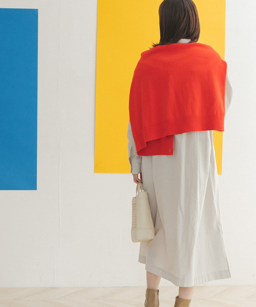 FORK&SPOON（フォークアンドスプーン）の「FORK&SPOON　コードレーンシャツワンピース（ワンピース・レディース・ブラック/ベージュ/パープル系その他・ONE）」の14枚目の写真