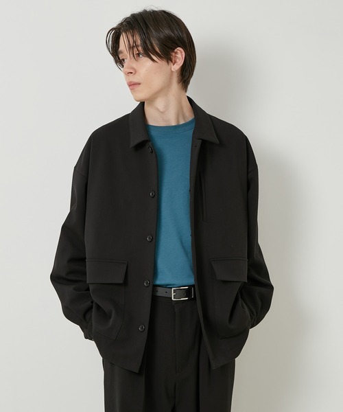 JUNRED（ジュンレッド）の「テクスチャーTRユーティリティブルゾン（ブルゾン・メンズ・ブラック/ベージュ/グリーン・S/M/L）」の5枚目の写真