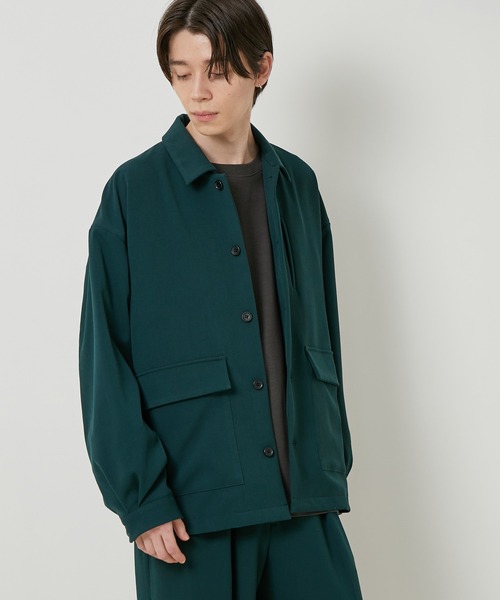 JUNRED（ジュンレッド）の「テクスチャーTRユーティリティブルゾン（ブルゾン・メンズ・ブラック/ベージュ/グリーン・S/M/L）」の9枚目の写真