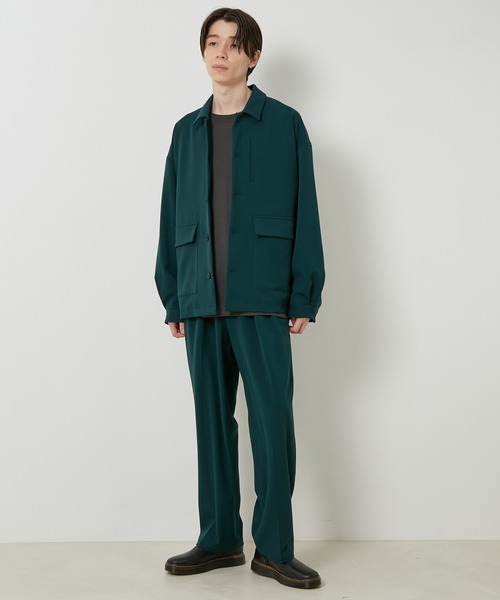 JUNRED（ジュンレッド）の「テクスチャーTRユーティリティブルゾン（ブルゾン・メンズ・ブラック/ベージュ/グリーン・S/M/L）」の14枚目の写真