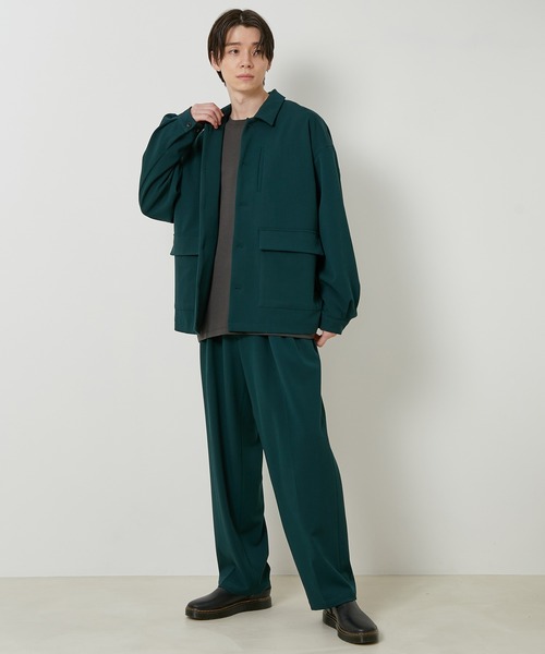 JUNRED（ジュンレッド）の「テクスチャーTRユーティリティブルゾン（ブルゾン・メンズ・ブラック/ベージュ/グリーン・S/M/L）」の15枚目の写真