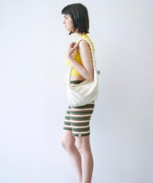 FUN FROM FUN(ファンフロムファン)の「FUN FROM FUN(ファン フロム ファン)/Croissant bag/ギャザー シャーリング ショルダーバッグ(ショルダーバッグ・レディース・ブラック/アイボリー・FREE)」の12枚目の写真