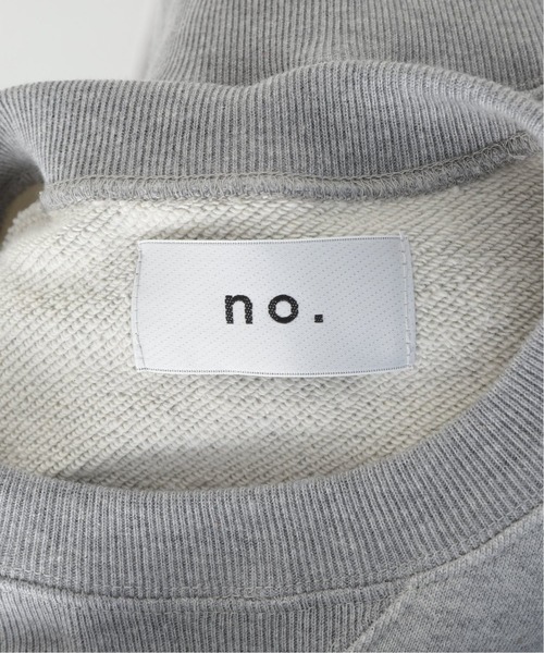 no.（ナンバー）の「【NO. / ナンバー】CREW NECK SWEAT（スウェット・メンズ・チャコールグレー/ブラック・SMALL/MEDIUM）」の14枚目の写真