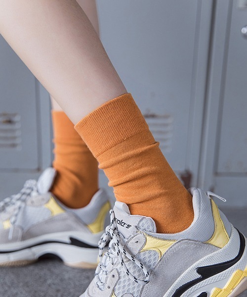 Fun & Daily（ファンアンドデイリー）の「ベーシックカラーソックス（ソックス/靴下・レディース・チャコールグレー/グリーン/ブルー/パープル/ピンク/レッド/オレンジ・FREE）」の14枚目の写真