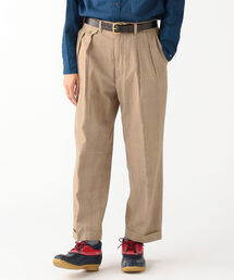 BEAMS PLUS | BEAMS PLUS / 2プリーツ シアサッカー チェック ワイド トラウザーズ(その他パンツ)