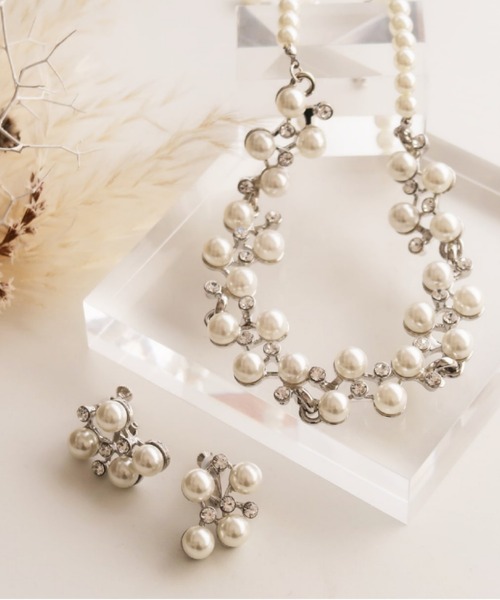 Placebo（プラシーボ）の「ジャスマン パールイヤリング（イヤリング・レディース・シルバー/ベージュ・F）」の10枚目の写真