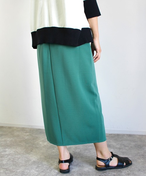 MLI'A(エムリア)の「カットナロースカート(スカート・レディース・ブルー/グリーン/ブラック/ライトベージュ・FREE)」の13枚目の写真