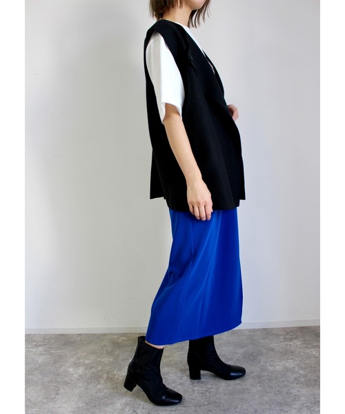 MLI'A(エムリア)の「カットナロースカート(スカート・レディース・ブルー/グリーン/ブラック/ライトベージュ・FREE)」の20枚目の写真