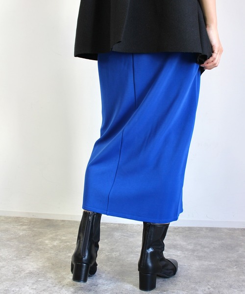 MLI'A(エムリア)の「カットナロースカート(スカート・レディース・ブルー/グリーン/ブラック/ライトベージュ・FREE)」の21枚目の写真