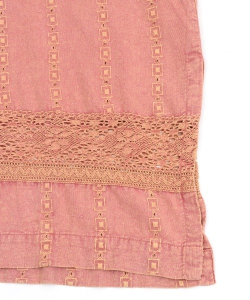 チチカカ（チチカカ）の「コットンレースストライプワンピース（ワンピース・レディース・パープル/ブラウン/イエロー・FREE）」の20枚目の写真