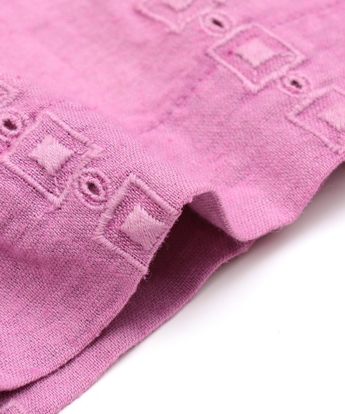 チチカカ（チチカカ）の「コットンレースストライプワンピース（ワンピース・レディース・パープル/ブラウン/イエロー・FREE）」の22枚目の写真