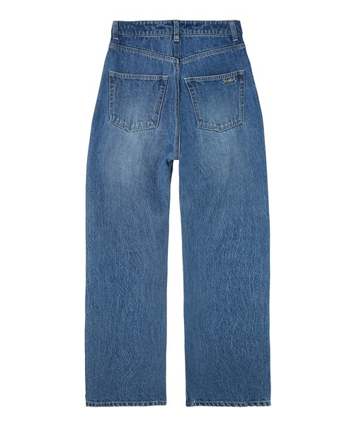 X-girl（エックスガール）の「ASSYMETRIC WAIST DENIM PANTS