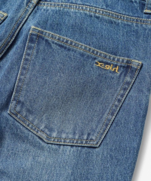 X-girl（エックスガール）の「ASSYMETRIC WAIST DENIM PANTS