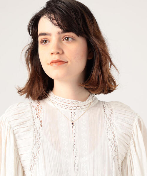 ISABEL MARANT(イザベルマラン)の「ISABEL MARANT アイモチーフネックレス(ネックレス・レディース・ピンク/ライトグリーン・FREE)」の3枚目の写真