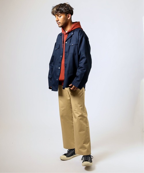 JOINT WORKS(ジョイントワークス)の「JW-WORK シャツブルゾン(ブルゾン・メンズ・ネイビー/サックスブルー/オレンジ・MEDIUM/LARGE)」の6枚目の写真