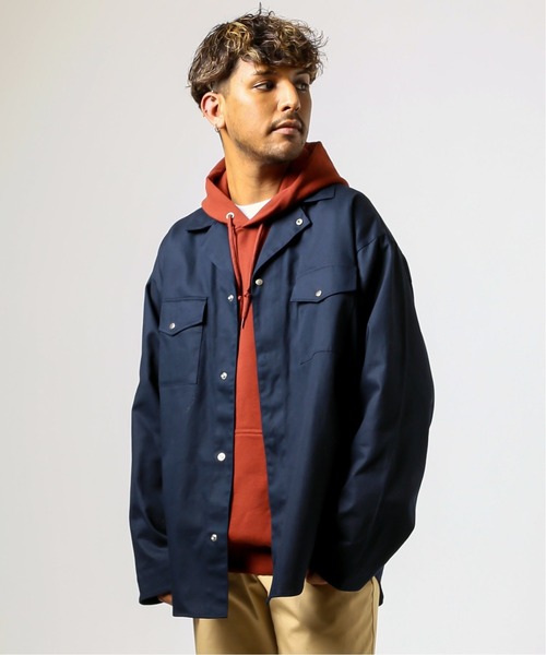 JOINT WORKS(ジョイントワークス)の「JW-WORK シャツブルゾン(ブルゾン・メンズ・ネイビー/サックスブルー/オレンジ・MEDIUM/LARGE)」の8枚目の写真