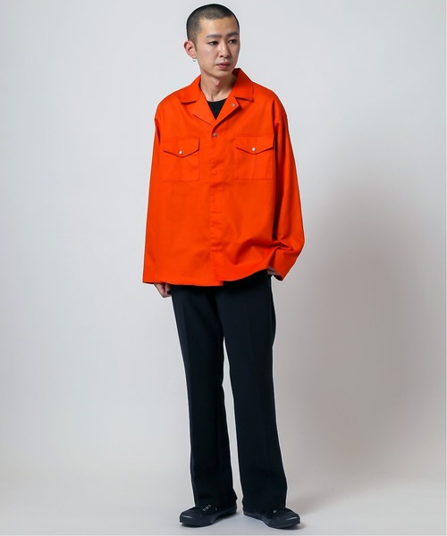 JOINT WORKS(ジョイントワークス)の「JW-WORK シャツブルゾン(ブルゾン・メンズ・ネイビー/サックスブルー/オレンジ・MEDIUM/LARGE)」の10枚目の写真