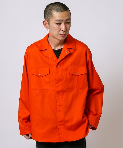 JOINT WORKS(ジョイントワークス)の「JW-WORK シャツブルゾン(ブルゾン・メンズ・ネイビー/サックスブルー/オレンジ・MEDIUM/LARGE)」の12枚目の写真