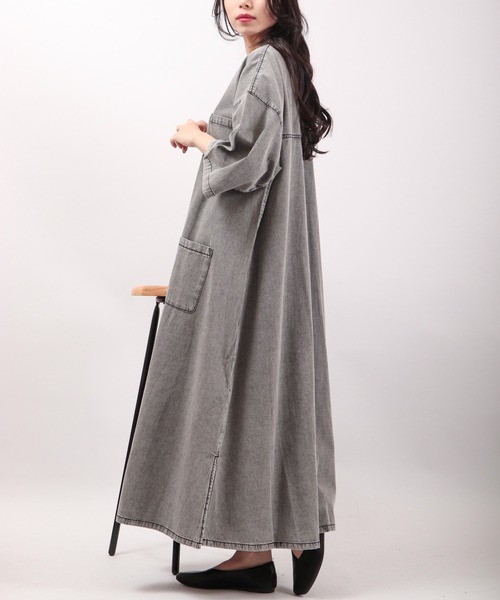 milimili ケミカルデニムワンピース