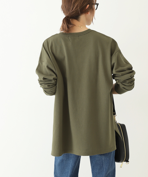 SLOBE IENA(スローブイエナ)の「サイドスリットカットソー◆(Tシャツ/カットソー・レディース・ホワイト/カーキ・FREE)」の11枚目の写真