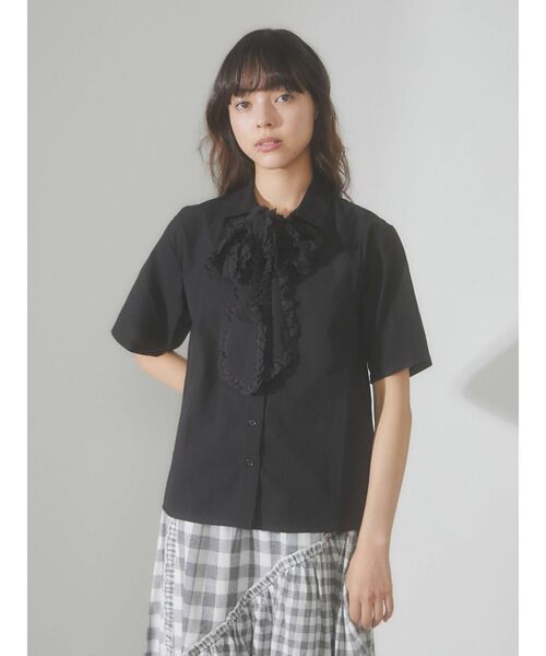 merry jenny（メリージェニー）の「フリルボウタイブラウス（シャツ/ブラウス・レディース・オフホワイト/ブラック/ピンク・FREE）」の21枚目の写真