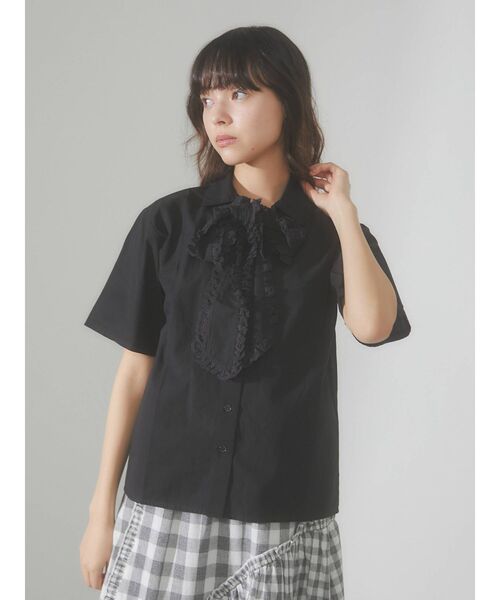 merry jenny（メリージェニー）の「フリルボウタイブラウス（シャツ/ブラウス・レディース・オフホワイト/ブラック/ピンク・FREE）」の10枚目の写真