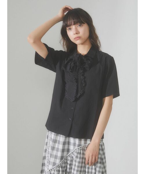 merry jenny（メリージェニー）の「フリルボウタイブラウス（シャツ/ブラウス・レディース・オフホワイト/ブラック/ピンク・FREE）」の18枚目の写真