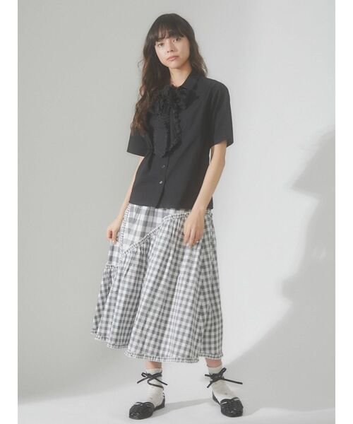 merry jenny（メリージェニー）の「フリルボウタイブラウス（シャツ/ブラウス・レディース・オフホワイト/ブラック/ピンク・FREE）」の13枚目の写真