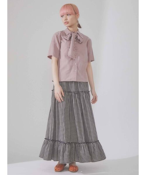 merry jenny（メリージェニー）の「フリルボウタイブラウス（シャツ/ブラウス・レディース・オフホワイト/ブラック/ピンク・FREE）」の20枚目の写真