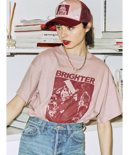 jouetie(ジュエティ)の「カラーグランジBIG Tシャツ(Tシャツ/カットソー・レディース・アイボリー/ブラック/ピンク・MEDIUM)」の18枚目の写真