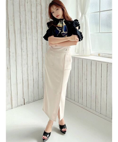 RESEXXY（リゼクシー）の「アイレット釦タイトスカート（スカート・レディース・ブラック/ベージュ/グリーン・FREE）」の10枚目の写真