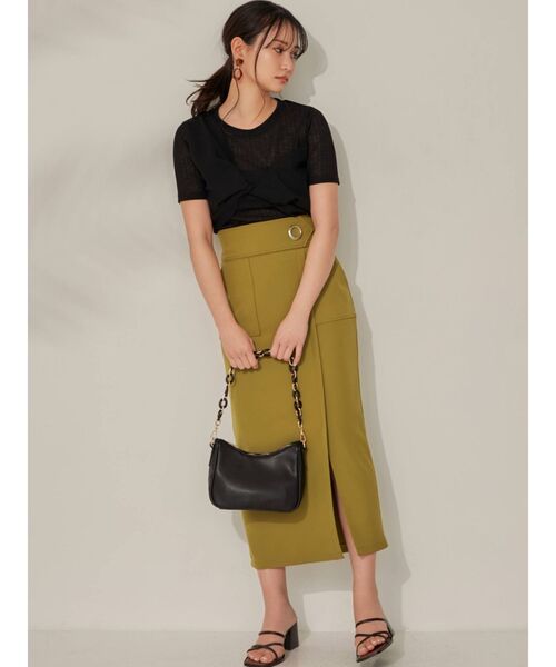 RESEXXY（リゼクシー）の「アイレット釦タイトスカート（スカート・レディース・ブラック/ベージュ/グリーン・FREE）」の17枚目の写真