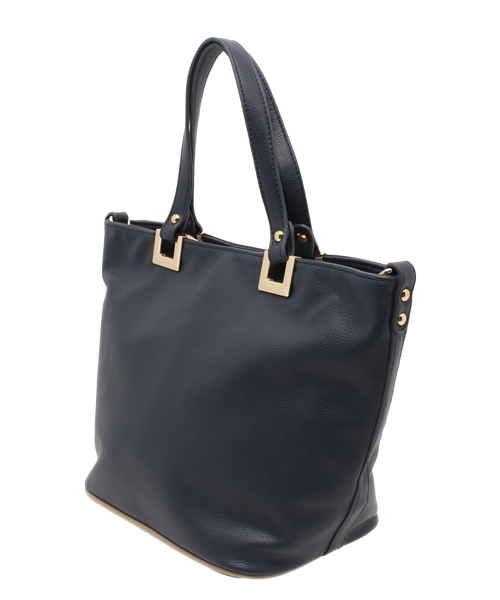 OUTLET（アウトレット）の「【Ciaopanic】スクエア金具2WAYトート（トートバッグ・レディース・ベージュ/ブラック/ネイビー・FREE）」の4枚目の写真