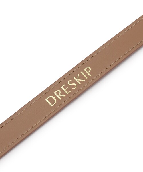 DRESKIP（ドレスキップ）の「◆スクエアバックルベルト（ベルト・レディース・アイボリー/ブラック/キャメル/ダークブラウン・00）」の8枚目の写真