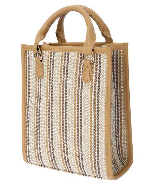 earth music&ecology（アースミュージックアンドエコロジー）の「【TGC着用】ストライプシートショルダーバッグ（ショルダーバッグ・レディース・ベージュ/オレンジ・FREE）」の21枚目の写真
